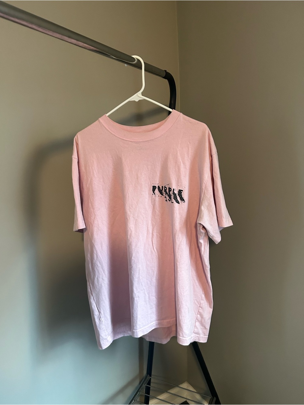 Purple Brand Painted WordMark Pink T-Shirt